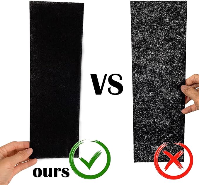 Activated Carbon Air Vent Filters for Home - 4" x 10" Dust Control - Air Filter Freshener for Home Vents to Purify Indoor Air and Homes - Register Filters for Floor Vents (48-Pack)