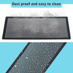 [4 Pack] 280x140mm PC Case Dust Mesh Filter, Magnetic Frame Computer Fan Dust Mesh PC Cooler Filter Dustproof PVC Cover Grills - Black