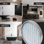 8" Inch Filter Replacement - Round Duct Filter System - G4 Class Filter and Mesh Screen - Dust Collection and Air Purification