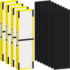 FLT4825 HEPA Filter B Replacement Compatible with G-Guardian AC4825, AC4300, AC4900, AC4825DLX, AC4850, CDAP4500, AP2200 Air Purifier, 4 H13 True HEPA Filters + 8 Activated Carbon Pre-Filters, Yellow