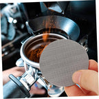Luxshiny 3pcs Stainless Maker Filter Mesh for Espresso Machines Reusable Fine Filter Screen for Uniform Extraction Office