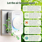 Air Ionizer for Home(3 pack), Ionic Air Purifier Plug in with 6 Carbon Fiber Tips, Ultra Quiet Portable Air Cleaner for Kitchen Bedroom Office Bathroom,Energy Efficient with Blue/Warm White Mood Light