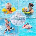 4.6 lbs Pool Filter Balls for Sand Filter, Eco-Friendly Reusable Pool Fiber Filter Balls Replace Pool Filter Sand, Pool Filter Media Balls for Swimming Pool (Equals 150 lbs Pool Filter Sand)
