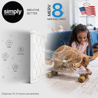 Simply 17x25x1 Air Filter, Merv 8, 6 Pack, For Home AC Furnace & HVAC (Actual Size: 16.75"x24.75"x0.75") DUST, Pet, & Allergy Control