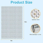 2 Pcs 13x9 (33cmx23cm) 5 Mesh 304 Stainless Steel Wire Mesh Sheet, Rustproof Metal Mesh Sheet Screen for DIY Crafts, Vent Covers, Garden Fencing, Window Protection & Industrial Filters