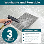 16x24x1 Air Filter-MERV 8, Washable & Reusable Electrostatic Air Filter, AC/HVAC Furnace Filter, Lasts a Lifetime, Permanent Filter, Breathe FresherHome And Office Actual Size:15.5x23.5x0.86Inch