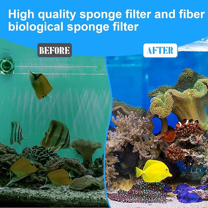 4 Set/48 Pcs Aquarium Filter Compatible with Fluval Spec(3, 5 Gal) Evo(5 Gal) Flex(9 Gallon), Activated Carbon, Foam Filter,Ammonia/Phosphate/Nitrite Remover Pad,Ceramic Ring,Cord, Grease,Bag