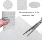 Stainless Steel Woven Wire Mesh, 304 Stainless Steel Woven Wire 30 Mesh Fine Screen Mesh, Garden Insect Screen, for Air Bricks, Window, Vents, Filter