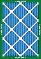 Filterbuy 20x23x1 Air Filter MERV 13 Optimal Smoke & Allergy Defense (1-Pack), Electrostatic Pleated HVAC AC Furnace Filters Replacement, Made in USA (Actual Size: 19.50 x 22.50 x 0.75)