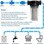 Generic 1" 80 Mesh Water Pump Strainer Filter for High Pressure Washer, Sediment Filter Attachment