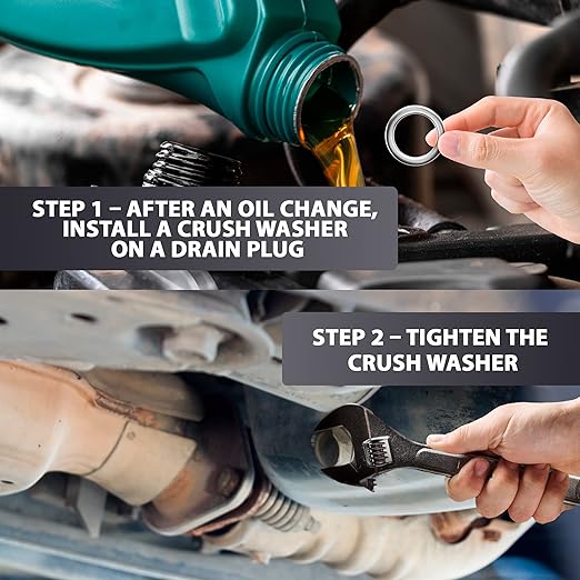 15 Pcs Oil Drain Plug Gasket - 14mm Aluminum Crush WasherOil Drain Plug - Replacement for Audi/Volkswagen Oil Crush Washer OEM PN N0138157 by AUTOMAJOR