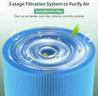 2 Pack 211i Max Replacement Filter Compatible with BLUEAIR Blue Pure 211i Max Air Purifier, Ture HEPA & Activated Carbon Replacement Filter, Blue