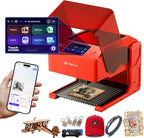 AlgoLaser 10W Laser Engraver Machine: Portable & Smart with 3.5" Touch Screen, Hand Drawing/Wireless/SD Card/Offline Engraving, AlgoOS 2.0 Self Developed System for Wood, Acrylic, Leather
