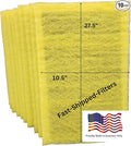 Fast-Shipped-Filters 10 Pack 12x30 Replacement Filter Pads Compatible with MicroPower Guard One Hour Air Cleaner Refill Yellow (10, Yellow, 12x30)