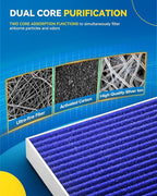 PHILTOP Cabin Air Filter, Replacement for CF12157 Camry, RAV4, Corolla, RX350, Prius, ES350, Avalon, CX-9, ES300h, RX450h, highlander,Premium Cabin Filter with Activated Carbon Filter