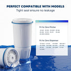 Upgraded Water Filter Replacement Fit for Zero Pitcher and Dispenser ZR-001 ZR-004 ZP-006 ZR-017, Five-Stage Filter System, Effectively Reducing Lead, Chromium, and Contaminants, 9 Packs, By BOGDA