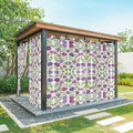 Flowers Outdoor Curtains for Patio Summer Floral Pastoral Farmhouse Plant Waterproof Outside Curtains with Grommet Top Weatherproof Curtain for Cabana Pergola Gazebo, 2 Pack, 54" W x 95" L