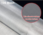 100 Mesh Stainless Steel Wire Cloth Panel, 304 Woven Metal Mesh Sheet, Tight Weave Filter Fabric, Workshop Kitchen Utility Screen, Cuttable DIY Material