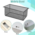 6PCS Floor Register Cover Trap 4"x12", Mesh Floor Vent Screen Net with Frame, Air Vent Filter Mesh Catcher for Hair Debris (4 x 12 Inch)