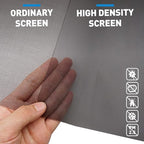 High Density Window Screen Roll, Pollen Filtering Window Screen Replacement, 135 Holes Per Inch, Pollen Guard Screen for Air Filtration, 39 x 99 inch