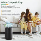 2 Pack AC400 Air Purifiers Replacement Filter for Purivortex AC400 Air Purifier, 3-in-1 HEPA Technology High Efficiency, White