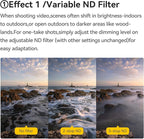 Kase 67mm Variable ND1.5-8 & CPL & Black Mist 3 in 1 Filter with 36 Multi-Coatings, Essential for Landscape & Vlog, Compatible with Canon Sony Nikon