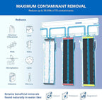 Aquasana Under Sink Water Filter | 3-Stage Max Flow Filtration | Certified to Reduce up to 99.99% of PFAS, Lead, Chlorine, & More | Under Counter Drinking Water Filter | Chrome Faucet | AQ-6300M-CHR