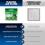 14X20x1 MERV 13 Air Filters, 6-Pack, Actual Size: 13.70" x 19.70" x 0.75", Pleated Design with Enhanced Filter Media for Superior Filtration,Perfect for HVAC, AC & Furnace Systems