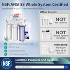 iSpring RCC7AK-BLK, NSF/ANSI 58 Certified, Alkaline 6-Stage Reverse Osmosis System with Stylish Black RO Faucet, pH+ Remineralization RO Water Filter System Under Sink