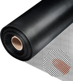 304 Stainless Steel Mesh, 24in x 10ft, 22 Mesh, Sturdy Metal Screen Roll for Window, Door, Air Vents, Filter, Cage, Garden, Patio, Pet (Black, 24inch x 10feet)