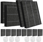 12-Pack Humidifier Premium Replacement Filters for LEVOIT Superior 6000S Smart Evaporative Humidifier + 6-Pack Top Fill Humidifier Filters Replacement, Gray