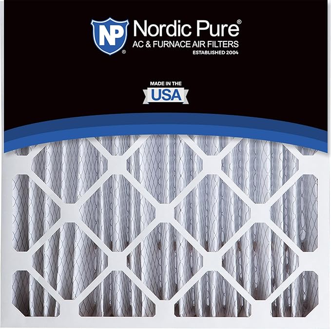 Nordic Pure 20x20x5 (Actual Size: 19 5/8 x 19 7/8 x 4 3/8) Honeywell/Lennox Replacement MERV 8 Air Filters 4 Pack