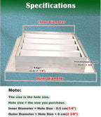 Heat Dissipation Louvered Vent Wall Gable Vents 304 Stainless Steel, Weather-Resistant Air Grille for Shed Barn Generator Box(22x26in/55x65cm)