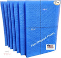 Fast-Shipped-Filters 7 Pack Replacement Filter Pads Compatible with MicroPower Guard One Hour Air Cleaner Refill Blue (7, Blue, 30x30)