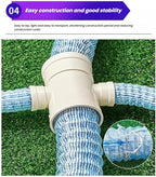 French Drain Pipe，Flexible Underground Drainage Tube,Soft Infiltration Pipe,\U200b DIY Construction Site(8cm/3.1in 3.3ft)