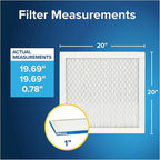 Filtrete 20x20x1 AC Furnace Air Filter, MERV 13, MPR 1900, Premium Allergen, Bacteria & Virus Filter, 3-Month Pleated 1-Inch Electrostatic Air Cleaning Filter, 4-Pack (Actual Size 19.69x19.69x0.78 in)