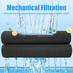 AQUANEAT 2 Pack Aquarium Bio Sponge Filter Media Pad Cut-to-Size Open Cell Foam Sheet for Fish Tank Sump (72" x 12" x 1")