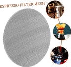 Luxshiny 2pcs Stainless Mesh Filter Basket Espresso Filter for Use Easy to Clean Design for Fine Extraction and Optimal Brewing