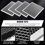 Baquler Range Hood Filter Compatible with Broan Nutone 97007696 Range Hood Replacement Filter Stove Vent Aluminum Mesh Charcoal for Kitchen Air(12 Pcs)