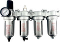 4 STAGE HIGH DUTY INDUSTRIAL GRADE ULTRA CLEAN FILTER REGULATOR COALESCING DESICCANT DRYERS SYSTEM FOR COMPRESSED AIR LINES METAL BOWLS GREAT FOR PAINT SPRAY AND PLASMA CUTTER (1/4"NPT AUTO DRAIN)