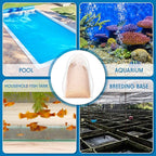 Shappy 12 Pieces Aquarium Filter Media Bags 150 Micrometer Fine Filter Drawstring Bags Reusable Nylon Mesh High Flow 2.4 x 4 Inch for Fish Tank Fine Resins Activated Carb