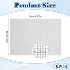 6 Pcs Stainless Steel Wire Mesh Sheet 20 Mesh Air Vent Fine Meshs 1mm Hole Woven Meshes Screen Metal Rodent Meshs Filter Panels for Vent Window Screen Meshes Cage Filter (21 X 15cm)