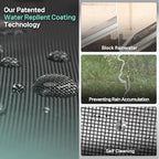 Premium Window Screen Replacement DIY KIT 39" 51" Blocks Rain, Pet Scratch, Pollen, Fine Dust 99%, 30Mesh Durable New Material, DIY Tools Included (51in X 190in-Magnet KIT)