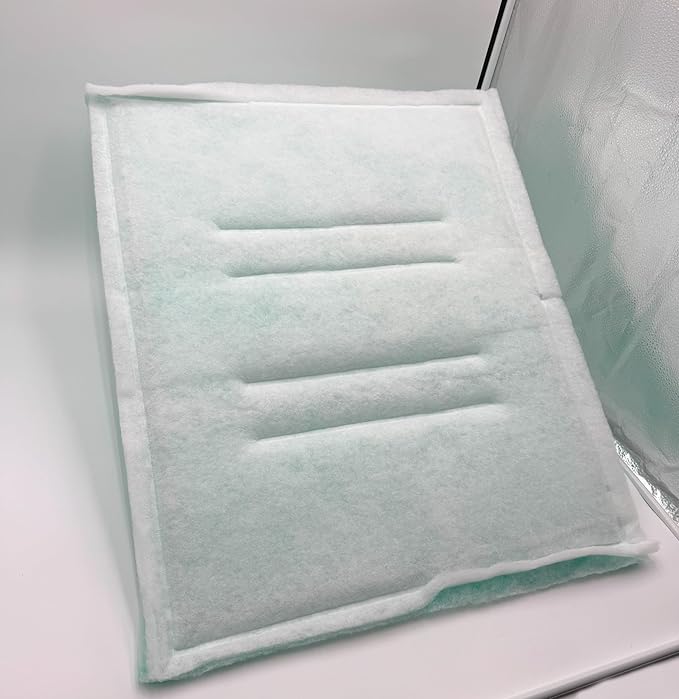 Paint Booth Intake Air Filter Panel, Crossdraft Spray Booth Filter Pad (20/case, 25" x 20")