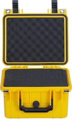 MEIJIA Portable All Weather IP67 Waterproof Camera Case,hard case with Customizable Fit Foam,Fit Use of Drones,Camera,Equipments,10.62 x9.68x6.87inches (Yellow)