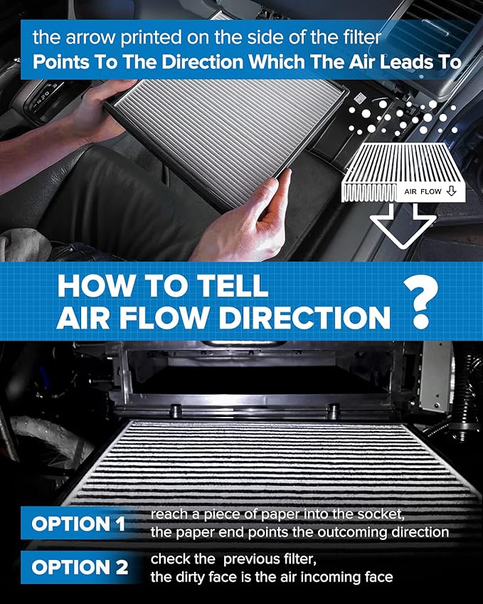 PHILTOP Cabin Air Filter, Replacement for Jetta 2019-2021, Tiguan 2018-2021, Atlas 2018-2021, Golf 2015-2021, Premium CF11643 Cabin Filter with Activated Carbon, Filter Up Dust Pollen