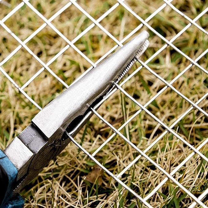 AOTNZ Welded Wire Fencing, Stainless Steel Anti-Rust Decorate Square Screening Filter Sheet for Garden Fence Aviary Hutch Net Fence Chicken Coop Pond Enclosure (Color : Silver, Size : 1.5x13m)