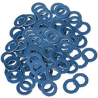 Mudder 30 Pieces Aluminum Engine Transmission Fluid Oil Crush Washers Drain Plug Gaskets, Compatible with Toyota, Scion Part 90430-12031