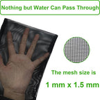 10 Pcs 3" x 8" Aquarium Filter Media Bags, Fish Tank Media Mesh Filter Net Bags for Activated Carbon, Ceramic Rings, Small Aquarium Ceramics Pouch Reusable Bags with Zipper, Black.