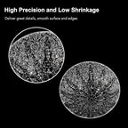 Clear Pro 3D Printer Resin, Glass-Like Ultra High Transparency, Non-Yellowing & Non-Brittle, High Precision 405nm UV Curing Resin for LCD/DLP 3D Printing (Clear, 1000g)